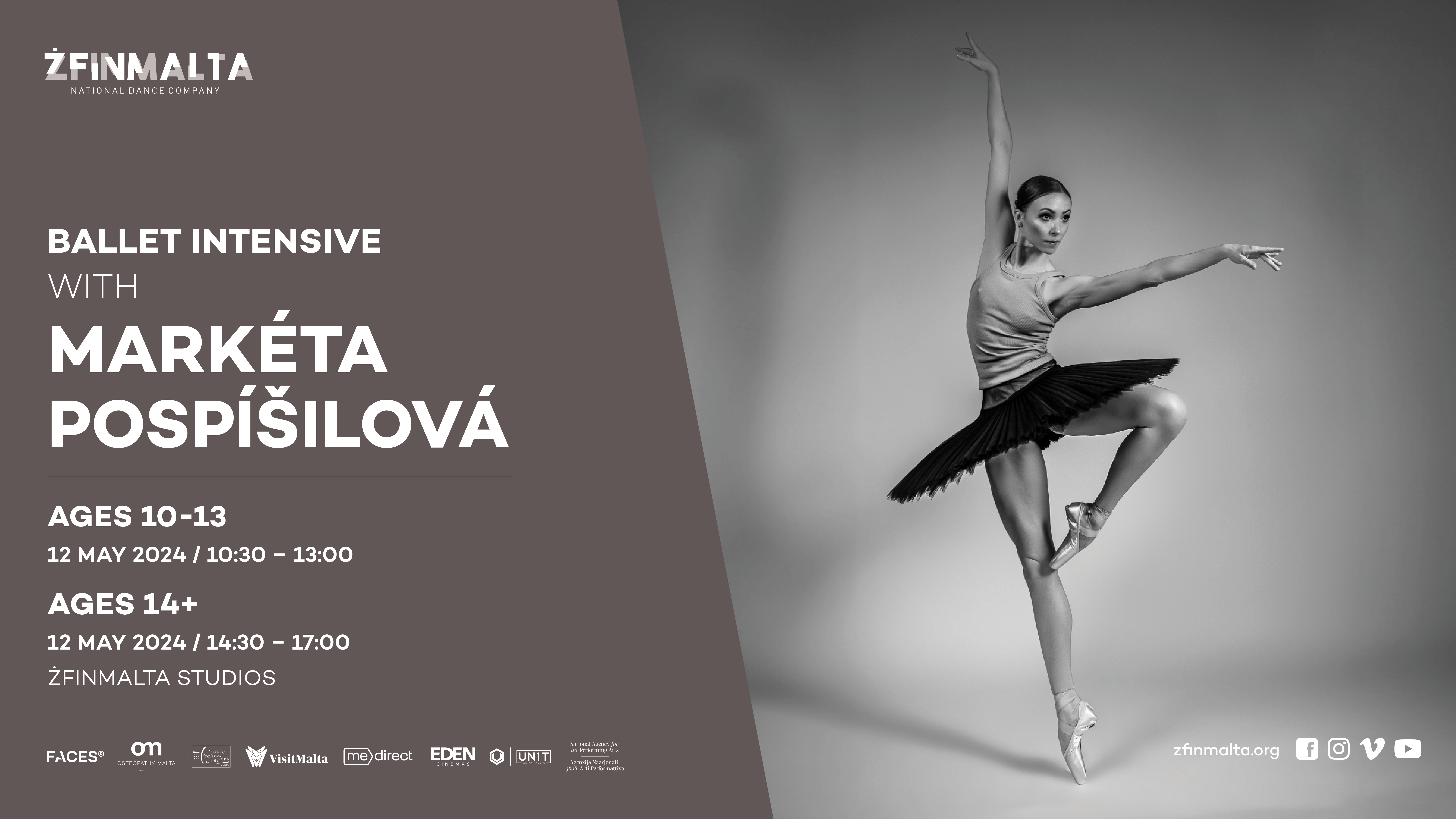 ŻfinMalta National Dance Company Ballet Intensive Marketa Pospisilova