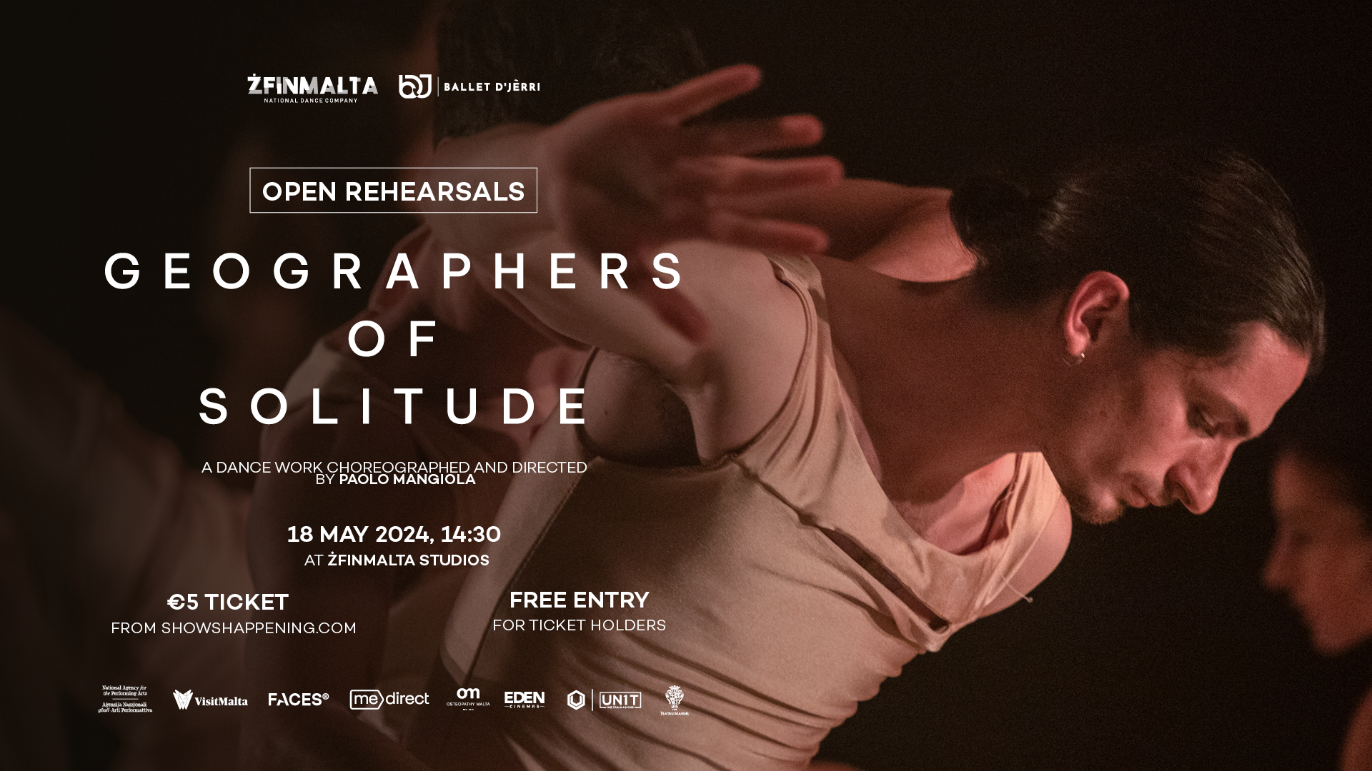 ŻfinMalta National Dance Company Geographers of Solitude Open Rehearsal 1920x1080