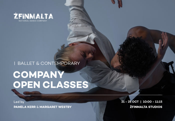 ŻfinMalta National Dance Company Open classes ballet and Contemporary October 2024