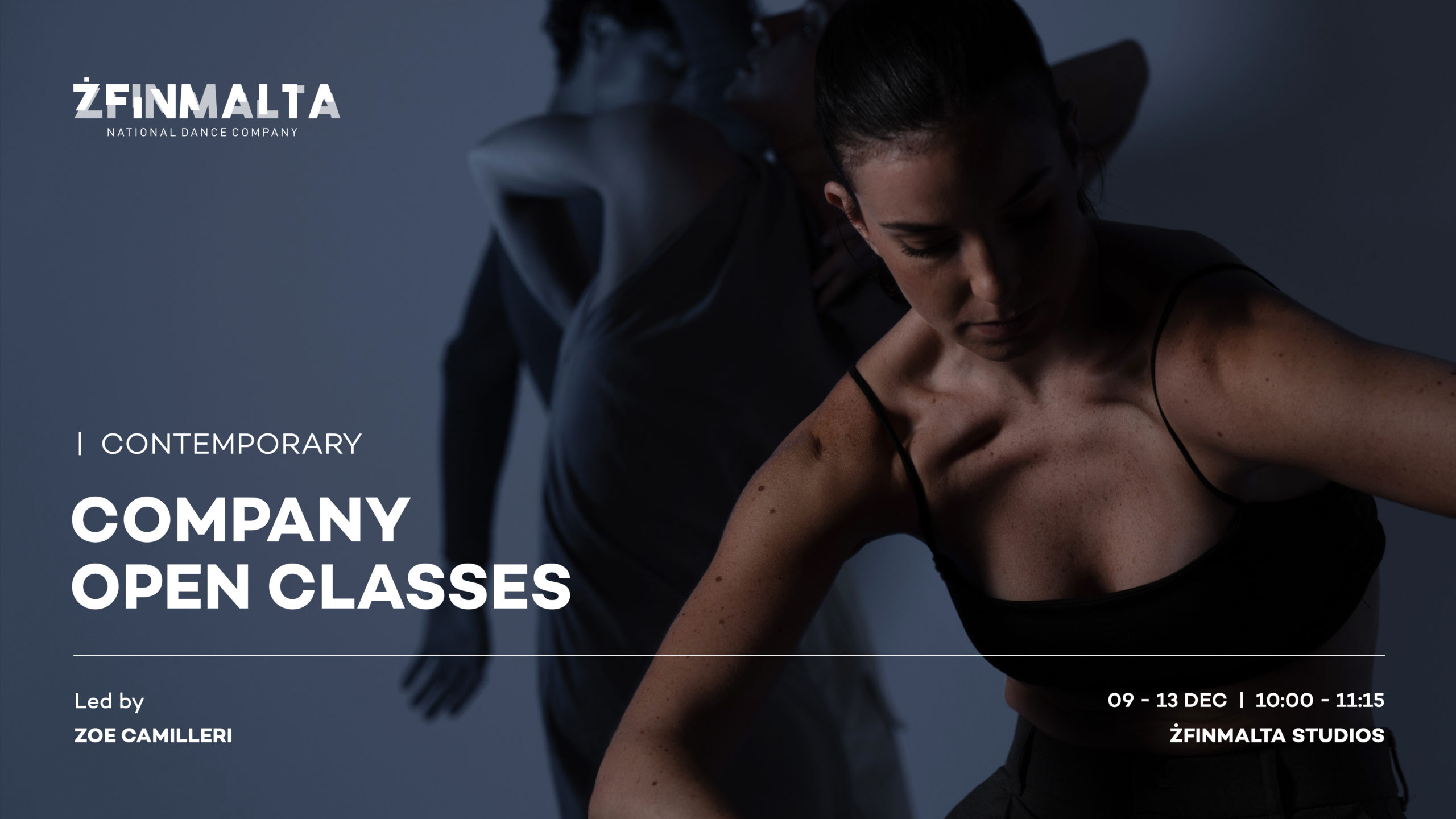 ŻfinMalta National Dance Company Open Classes Contemporary Zoe Camilleri December event